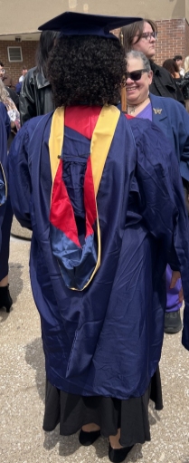 The stole & hood Myz earned